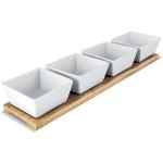 Braune Minimalistische Schüssel Sets & Schalen Sets aus Bambus 4-teilig 