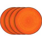 Orange Runde Speiseteller & Essteller 19 cm aus Keramik 4-teilig 