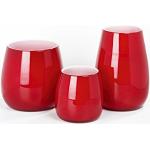 Rote Lambert Vasen & Blumenvasen aus Glas mundgeblasen 