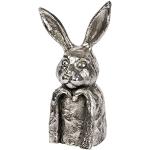 Silberne Antike 26 cm Lambert Dekohasen mit Tiermotiv Ostern 