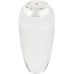 Weiße 17 cm Lambert Teelichthalter aus Glas 