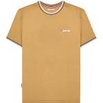 Sandfarbene Kurzärmelige Lambretta T-Shirts aus Baumwolle für Herren Größe XXL 