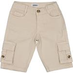 Reduzierte Beige Lamino Cargo Shorts für Kinder & kurze Cargohosen für Kinder mit Reißverschluss aus Baumwolle Größe 146 