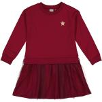 Reduzierte Rote Bestickte Lamino Rundhals-Ausschnitt Bestickte Kinderkleider aus Mesh für Mädchen Größe 134 