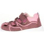 Reduzierte Pinke Lamino Nachhaltige High Top Sneaker & Sneaker Boots mit Klettverschluss aus Leder für Kinder Größe 22 