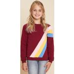 Reduzierte Rote Lamino Rundhals-Ausschnitt Kindersweatshirts aus Baumwolle für Mädchen Größe 134 