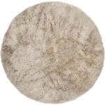 Reduzierte Beige Runde Schaffelle & Schaffellteppiche 140 cm mit Ländermotiv aus Lammfell 