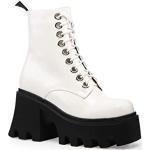 Reduzierte Weiße Lamoda Vegane Ankle Boots & Klassische Stiefeletten für Damen Größe 37 