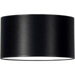 Schwarze Runde Runde Lampenschirme aus Textil 