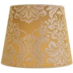 Goldene Lampenschirme für Stehlampen glänzend aus Stoff 