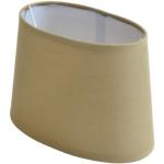 Sandfarbene Skandinavische Ovale Lampenschirme für Tischlampen aus Stoff 
