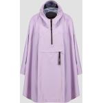 Violette Unifarbene Wasserdichte LaMunt Regenjacken mit Reißverschluss aus Polyester für Damen 