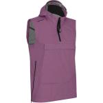 Violette Winddichte Kapuzenwesten mit Reißverschluss aus Polyamid für Damen Größe M 