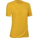 Gelbe T-Shirts aus Modal enganliegend für Damen Größe M für den für den Sommer 