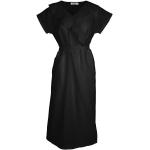 Schwarze Elegante Lana Naturalwear Bio Nachhaltige V-Ausschnitt Umstandskleider für Damen Größe S für den für den Sommer 