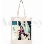 Lana Del Rey Ulzzang Grafik Kleidung Grafik Cartoon Print Einkaufstaschen Mädchen Casual Pacakge Handtasche