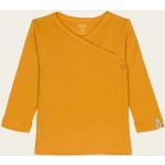 Sonnengelbe Unifarbene Lana Naturalwear Bio Nachhaltige Kinderwickelshirt aus Baumwolle Größe 56 