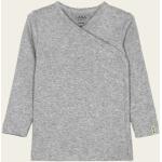 Graue Unifarbene Lana Naturalwear Bio Nachhaltige Kinderwickelshirt aus Baumwolle Größe 56 