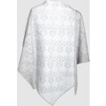 Weiße Elegante Nachhaltige Dreieckige Schultertücher aus Wolle für Damen für die Braut für den für den Herbst 
