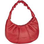 Reduzierte Rote Lancaster Paris Hobo Bags mit Reißverschluss für Damen 