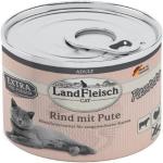 LandFleisch Cat Adult Pastete Rind & Pute 6 x 195g