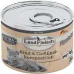 LandFleisch Cat Kitten Pastete Rind & Geflügel| 6x 100g Katzenfutter