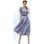 Eisblaue BERWIN & WOLFF Mini Minikleider & kurze Kleider Gesmokte aus Baumwolle für Damen Größe L Große Größen 
