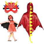 Reduzierte Rote Dinosaurier-Kostüme aus Filz für Kinder 