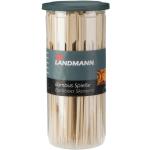 Braune Landmann-Peiga Rechteckige Grillspieße aus Bambus 100-teilig 