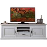 Anthrazitfarbene Rustikale landscape TV-Lowboards & Fernsehtische aus MDF Breite 150-200cm, Höhe 200-250cm, Tiefe 50-100cm 