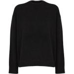 Reduzierte Schwarze Laneus Kaschmir-Pullover aus Wolle für Damen Größe S 