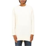 Reduzierte Weiße Laneus Angora-Pullover für Damen Größe L für den für den Herbst 