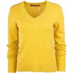 Gelbe Elegante Comptoir des Cotonniers V-Ausschnitt Kaschmir-Pullover aus Wolle für Damen für den für den Herbst 