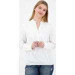Reduzierte Cremefarbene Langärmelige Blusenshirts & Schlusen aus Gummi für Damen Größe XL für den für den Frühling 