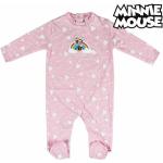 Rosa Langärmelige Minnie Mouse Entenhausen Minnie Maus Langarm-Strampler für Babys 