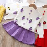 Violette Kinderübergangsjacken für Mädchen für den für den Herbst 