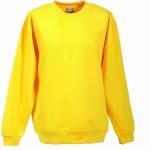 Gelbe Langärmelige Rundhals-Ausschnitt Kindersweatshirts 