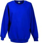 Royalblaue Langärmelige Rundhals-Ausschnitt Damensweatshirts Größe XS 