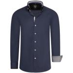 Langarmhemd RUSTY NEAL grau (anthrazit) Herren Hemden Langarm mit aufwendigen Knopf-Design