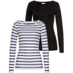 Langarmshirt FLASHLIGHTS schwarz-weiß (schwarz, weiß, gestreift, schwarz) Damen Shirts Jersey
