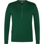 Grüne Langärmelige Henley-Shirts aus Baumwolle für Herren Größe XXL 