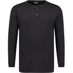 Dunkelblaue Langärmelige Adamo T-Shirts aus Baumwolle für Herren Größe 10 XL 