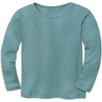 Aquablaue Langärmelige Waschbär Bio Nachhaltige Kinderrippshirts aus Baumwolle für Jungen Größe 134 