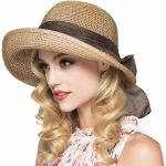 Reduzierte Khakifarbene Sommerhüte 58 für Damen 