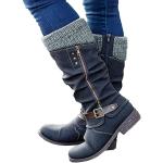Silberne High Top Sneaker & Sneaker Boots in Normalweite aus Leder für Damen für den für den Winter 