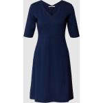 Marineblaue Lanius Mini V-Ausschnitt Minikleider & kurze Kleider aus Baumwollmischung für Damen Größe M 