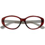 Rote Vollrand Brillen aus Polycarbonat Blaulichtschutz für Herren 