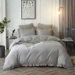 Reduzierte Graue Moderne Bettwäsche Sets & Bettwäsche Garnituren mit Reißverschluss 135x200 für den für den Frühling 