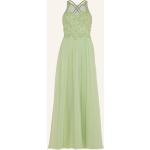 Hellgrüne Bestickte Elegante Laona Maxi Chiffon-Abendkleider aus Chiffon für Damen Größe M für den für den Winter 