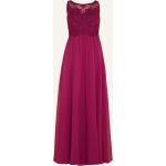 Rote Romantische Laona Maxi Lange Abendkleider mit Reißverschluss aus Chiffon für Damen Größe L 